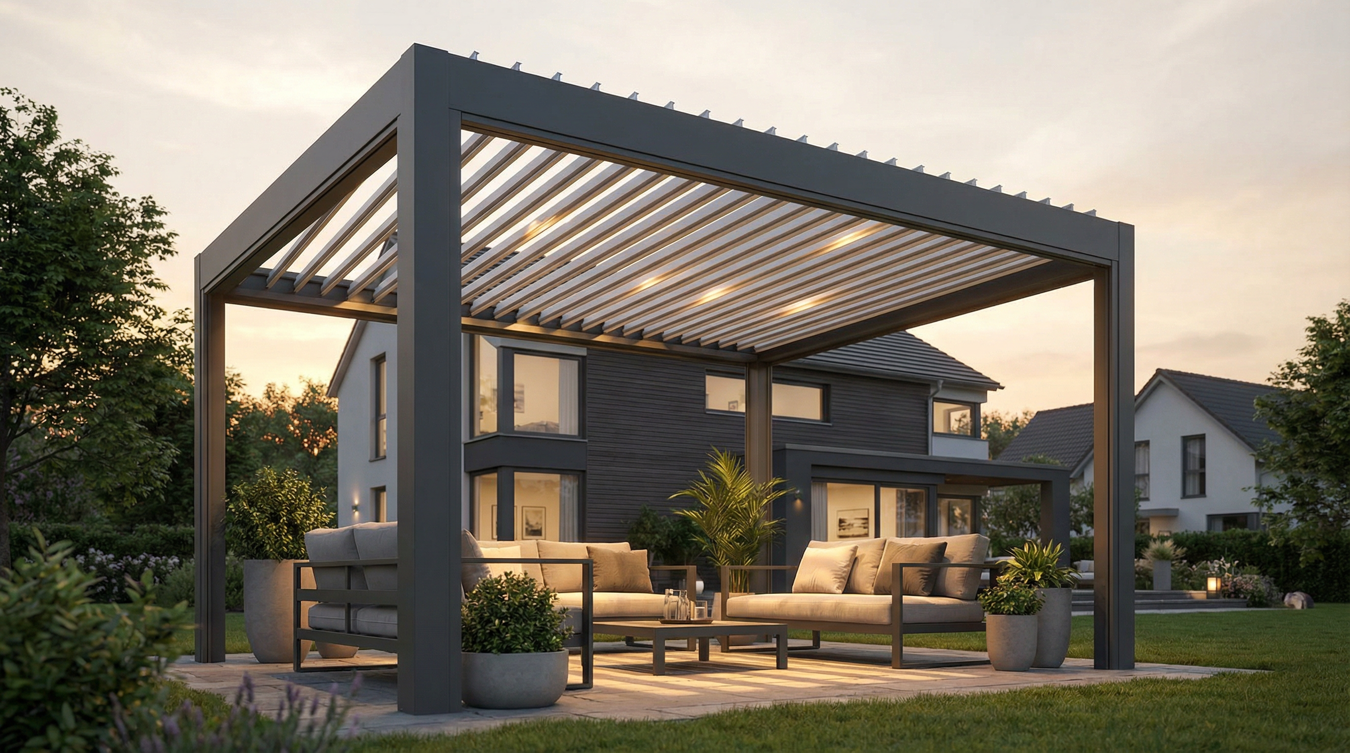 Freistehende Aluminium-Pergola